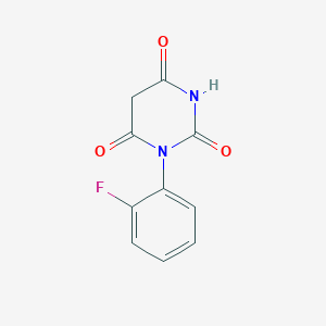 molecular formula C10H7FN2O3 B3324418 1-(2-Fluorophenyl)-2,4,6(1H,3H,5H)-pyrimidinetrione CAS No. 18507-18-1