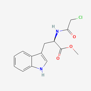 molecular formula C14H15ClN2O3 B3324439 (R)-Methyl 2-(2-chloroacetamido)-3-(1H-indol-3-yl)propanoate CAS No. 185750-07-6