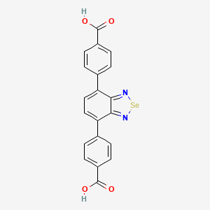 molecular formula C20H12N2O4Se B3324449 4,4'-(2,1,3-Benzoselenadiazole-4,7-diyl)bisbenzoic acid CAS No. 1862239-04-0