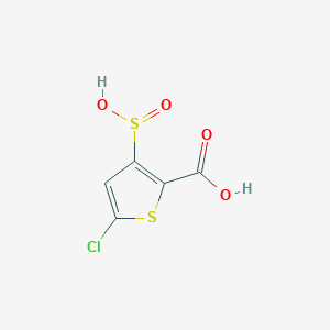 molecular formula C5H3ClO4S2 B3324493 5-氯-3-亚磺基噻吩-2-甲酸 CAS No. 187746-97-0