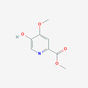 molecular formula C8H9NO4 B3324507 Methyl 5-hydroxy-4-methoxypicolinate CAS No. 188011-51-0