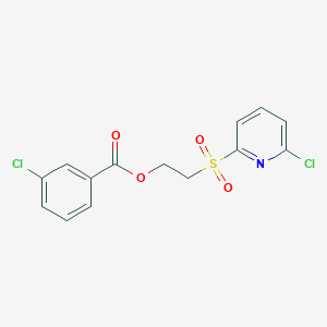 2-[(6-Chloro-2-pyridyl)sulfonyl]ethyl 3-chlorobenzoate