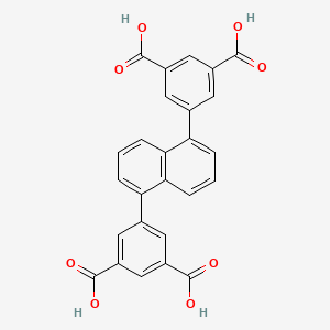 molecular formula C26H16O8 B3324557 1,3-Benzenedicarboxylic acid, 5,5'-(1,5-naphthalenediyl)bis- CAS No. 1895077-69-6