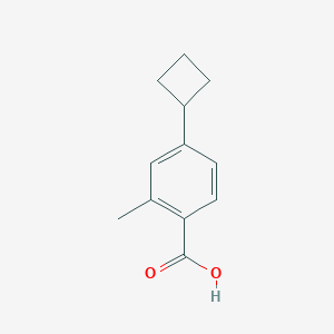molecular formula C12H14O2 B3324567 4-Cyclobutyl-2-methylbenzoic acid CAS No. 190367-31-8