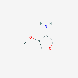 molecular formula C5H11NO2 B3324589 (3R,4S)-4-Methoxytetrahydrofuran-3-amine CAS No. 1909294-55-8