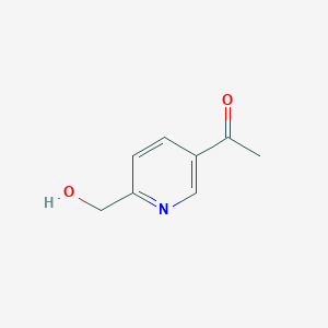 molecular formula C8H9NO2 B3324597 1-[6-(Hydroxymethyl)pyridin-3-yl]ethan-1-one CAS No. 19104-67-7