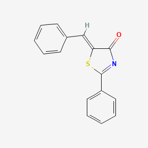 molecular formula C16H11NOS B3324622 (5z)-5-Benzylidene-2-phenyl-1,3-thiazol-4(5h)-one CAS No. 1924637-65-9