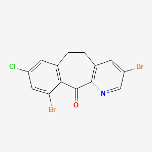 molecular formula C14H8Br2ClNO B3324666 3,10-Dibromo-8-chloro-5,6-dihydro-11H-benzo[5,6]cyclohepta[1,2-b]pyridin-11-one CAS No. 193276-55-0