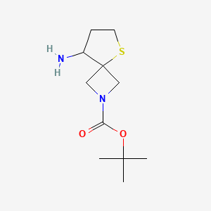 molecular formula C11H20N2O2S B3324678 Tert-butyl 8-amino-5-thia-2-azaspiro[3.4]octane-2-carboxylate CAS No. 1934243-43-2