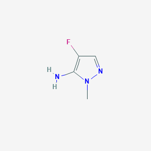 molecular formula C4H6FN3 B3324682 4-氟-1-甲基-1H-吡唑-5-胺 CAS No. 1935209-79-2