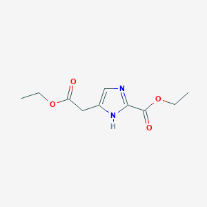 molecular formula C10H14N2O4 B3324701 ethyl 5-(2-ethoxy-2-oxoethyl)-1H-imidazole-2-carboxylate CAS No. 193813-69-3