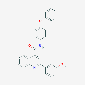 molecular formula C29H22N2O3 B332477 2-(3-methoxyphenyl)-N-(4-phenoxyphenyl)quinoline-4-carboxamide 