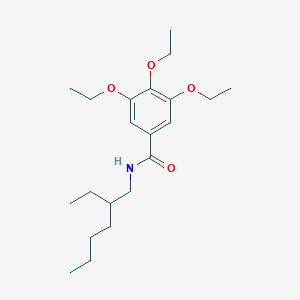 molecular formula C21H35NO4 B332478 3,4,5-triethoxy-N-(2-ethylhexyl)benzamide 