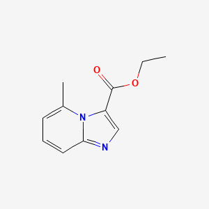 molecular formula C11H12N2O2 B3324791 Ethyl 5-methylimidazo[1,2-a]pyridine-3-carboxylate CAS No. 196880-15-6