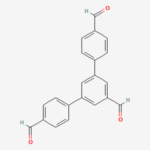 molecular formula C21H14O3 B3324822 [1,1':3',1''-Terphenyl]-4,4'',5'-tricarbaldehyde CAS No. 1977585-07-1