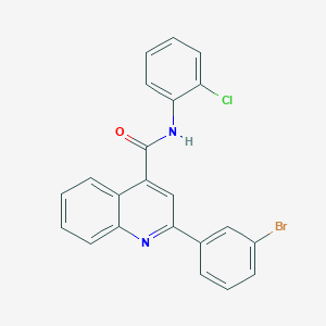 molecular formula C22H14BrClN2O B332484 2-(3-bromophenyl)-N-(2-chlorophenyl)quinoline-4-carboxamide 
