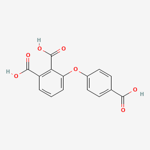 molecular formula C15H10O7 B3324842 3-(4-羧基苯氧基)邻苯二甲酸 CAS No. 198330-12-0