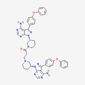 molecular formula C47H46N12O3 B3324867 伊布替尼杂质 6 CAS No. 1987905-93-0