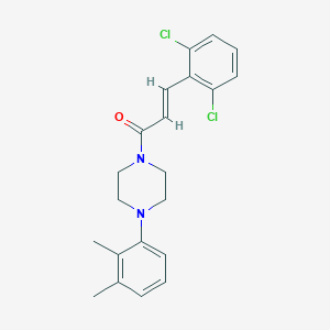 molecular formula C21H22Cl2N2O B332487 1-[3-(2,6-Dichlorophenyl)acryloyl]-4-(2,3-dimethylphenyl)piperazine 