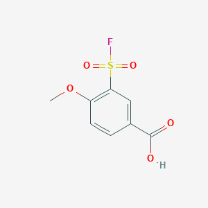 molecular formula C8H7FO5S B3324877 3-(Fluorosulfonyl)-4-methoxybenzoic acid CAS No. 199461-16-0