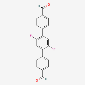 molecular formula C20H12F2O2 B3324888 2',5'-Difluoro-[1,1':4',1''-terphenyl]-4,4''-dicarbaldehyde CAS No. 1998167-76-2