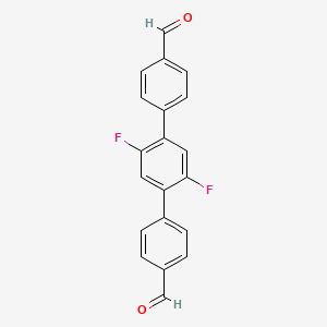 molecular formula C20H12F2O2 B3324888 2',5'-二氟-[1,1':4',1''-联苯]-4,4''-二甲醛 CAS No. 1998167-76-2