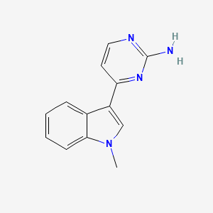 molecular formula C13H12N4 B3324890 4-(1-甲基-1H-吲哚-3-基)嘧啶-2-胺 CAS No. 199865-36-6