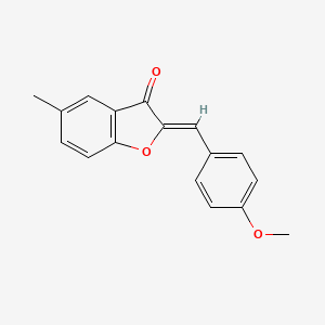 molecular formula C17H14O3 B3324897 2-(4-Methoxybenzylidene)-5-methyl-3(2H)-benzofuranone CAS No. 19995-05-2