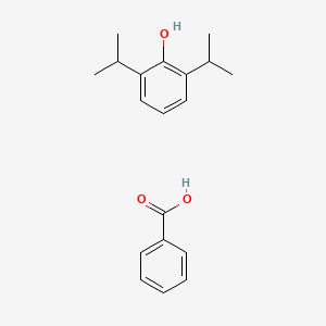 molecular formula C19H24O3 B3324924 Benzoic acid--2,6-di(propan-2-yl)phenol (1/1) CAS No. 2005-09-6