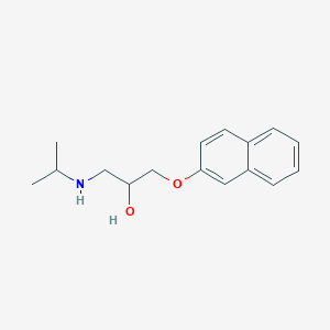 molecular formula C16H21NO2 B3324926 1-Naphthalen-2-yloxy-3-(propan-2-ylamino)propan-2-ol CAS No. 2007-72-9