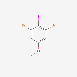 molecular formula C7H5Br2IO B3324941 1,3-Dibromo-2-iodo-5-methoxybenzene CAS No. 201161-11-7