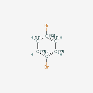 molecular formula C6H4Br2 B3324966 1,4-dibromo(1,2,3,4,5,6-13C6)cyclohexa-1,3,5-triene CAS No. 201595-52-0
