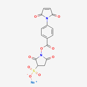 molecular formula C15H9N2NaO9S B3324999 4-(2,5-Dihydro-2,5-dioxo-1H-pyrrol-1-yl)-benzoic acid 2,5-dioxo-3-sulfo-1-pyrrolidinyl ester sodium salt CAS No. 202413-99-8