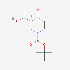 molecular formula C12H21NO4 B3325038 Tert-butyl 3-(1-hydroxyethyl)-4-oxopiperidine-1-carboxylate CAS No. 204205-27-6