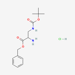 molecular formula C15H23ClN2O4 B3325040 H-Dap(Boc)-OBzl.HCl CAS No. 2044704-52-9