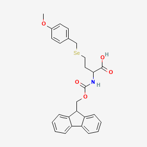 molecular formula C27H27NO5Se B3325047 Fmoc-HomoSec(Mob)-OH CAS No. 2044704-59-6