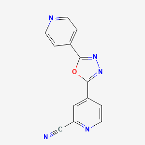 4-(5-(Pyridin-4-yl)-1,3,4-oxadiazol-2-yl)picolinonitrile