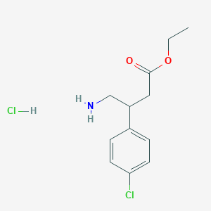molecular formula C12H17Cl2NO2 B3325057 Baclofen Ethyl Ester Hydrochloride CAS No. 204503-99-1
