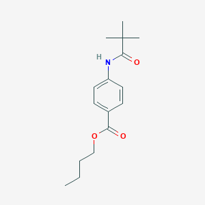 molecular formula C16H23NO3 B332509 Butyl 4-[(2,2-dimethylpropanoyl)amino]benzoate 