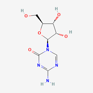 molecular formula C8H12N4O5 B3325149 4-amino-1-[(2S,3S,4R,5S)-3,4-dihydroxy-5-(hydroxymethyl)tetrahydrofuran-2-yl]-1,3,5-triazin-2-one CAS No. 206269-46-7