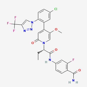 molecular formula C26H21ClF4N6O4 B3325157 Asundexian CAS No. 2064121-65-7