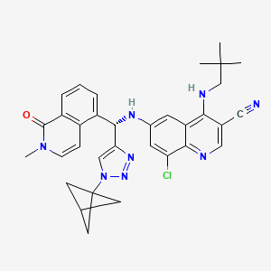 molecular formula C33H33ClN8O B3325163 Unii-A8Y5K4G762 CAS No. 2065153-41-3