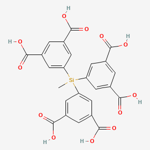 molecular formula C25H18O12Si B3325169 5,5',5''-(Methylsilanetriyl)triisophthalic acid CAS No. 2066572-56-1