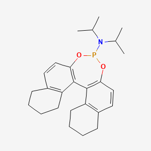 molecular formula C26H34NO2P B3325215 N,N-diisopropyl-8,9,10,11,12,13,14,15-octahydrodinaphtho[2,1-d:1',2'-f][1,3,2]dioxaphosphepin-4-amine CAS No. 208593-05-9