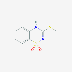 molecular formula C8H8N2O2S2 B3325247 3-(甲硫基)-4H-苯并[e][1,2,4]噻二嗪 1,1-二氧化物 CAS No. 20926-33-4