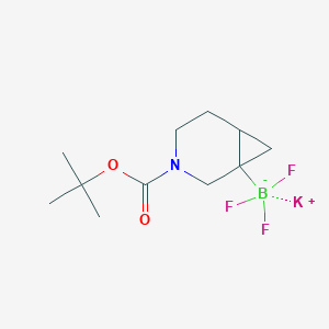 molecular formula C11H18BF3KNO2 B3325273 Potassium (3-(tert-butoxycarbonyl)-3-azabicyclo[4.1.0]heptan-1-yl)trifluoroborate CAS No. 2095504-44-0