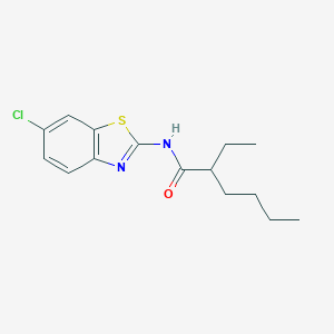 molecular formula C15H19ClN2OS B332528 N-(6-chloro-1,3-benzothiazol-2-yl)-2-ethylhexanamide 