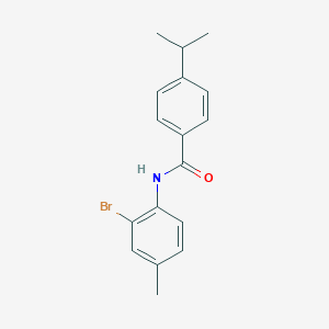 molecular formula C17H18BrNO B332529 N-(2-bromo-4-methylphenyl)-4-isopropylbenzamide 