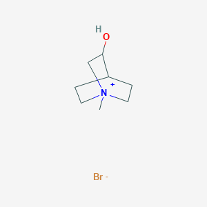 molecular formula C8H16BrNO B3325292 1-甲基-1-氮杂双环[2.2.2]辛烷-3-醇；溴化物 CAS No. 2096336-00-2