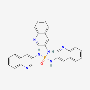 molecular formula C27H21N6OP B3325312 N-Bis(quinolin-3-ylamino)phosphorylquinolin-3-amine CAS No. 2097565-50-7